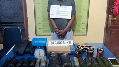 Tim Karanggo Polres Padang Panjang Gagalkan Peredaran 17 Paket Ganja Kering