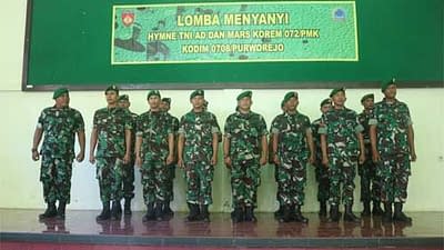 Koramil 03 Kaligesing Juara Lomba Paduan Suara Hymne TNI AD dan Mars Korem 072 Pamungkas