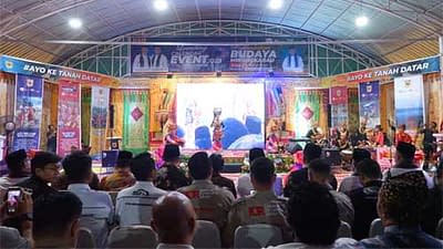 Launching Calendar of Event Pariwisata Tanah Datar 2023di Riau Garden Pekanbaru, Provinsi Riau