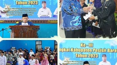 Wakil Bupati A. Zulqoini Syarif Tutup STQ III 2023 Tingkat Kabupaten Pesisir Barat