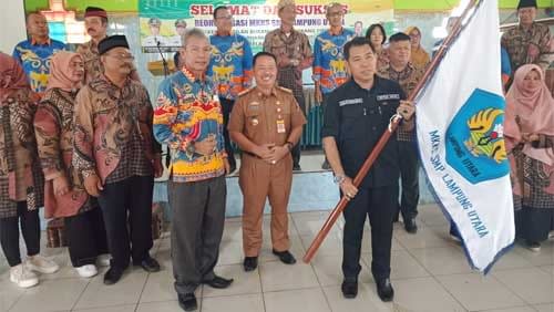 Pasangan Zurkarnain - Sumari Pimpin MKKS SMP Lampung Utara