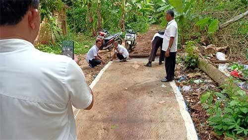 Tim Inspektorat Lampung Utara Monitoring Hasil Program Dana Desa Talang Jembatan Lampura TA 2022